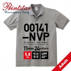 T/Cポロシャツ(ポケット無し)【00141-NVP】PrintStar【Print Star プリントスター】